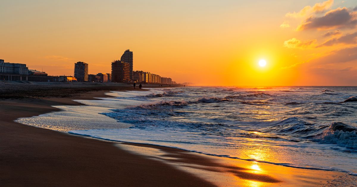 belgium sunset