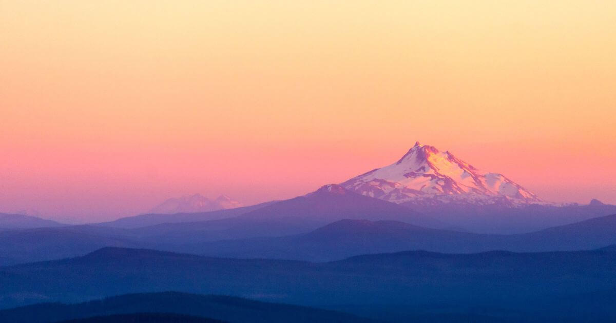 sunset in oregon