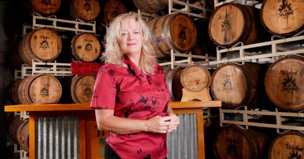 WOMEN-OWNED RUM BRANDS: THE COMPLETE GLOBAL LIST Wicked Dolphin Distillery owner JoAnn Elardo